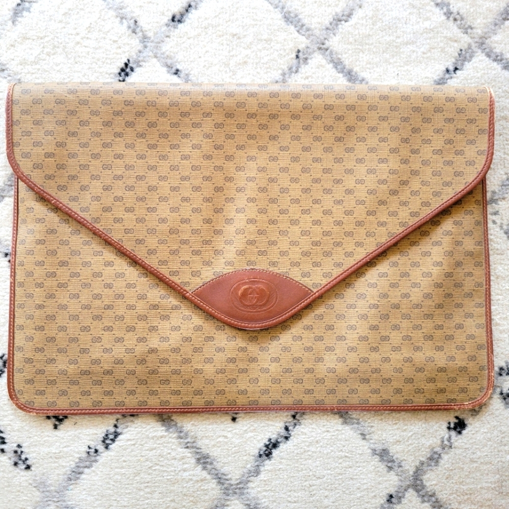 Vintage Gucci "GG" Portfolio/Sleeve